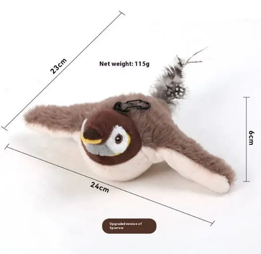 Flapping Bird Cat Toy With Realistic Wings USB Rechargeable Indoor Playmate - My Turn