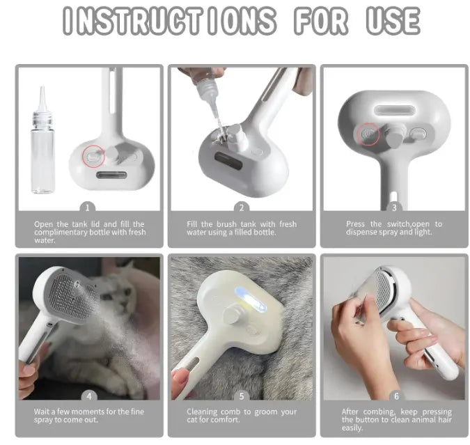 Pet Hair Spray Brush - My Turn
